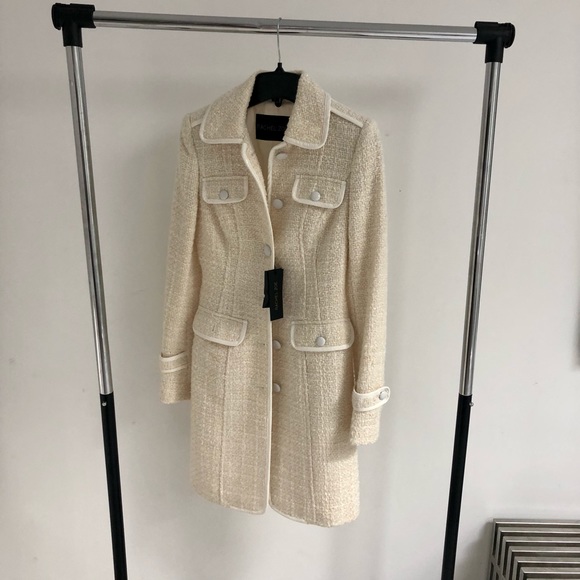 Belted Trench Coat -cream - Picture 1 of 4